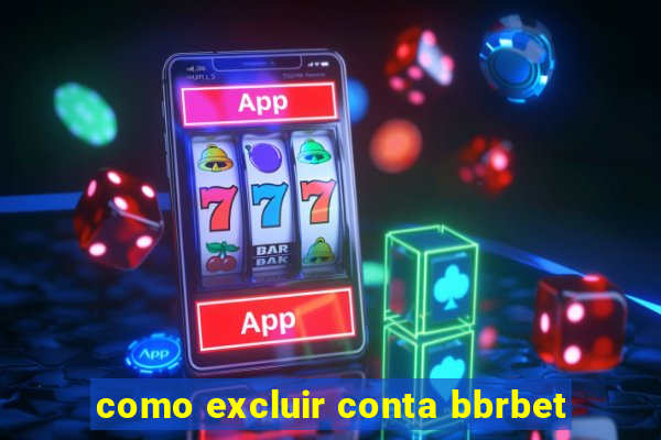 como excluir conta bbrbet